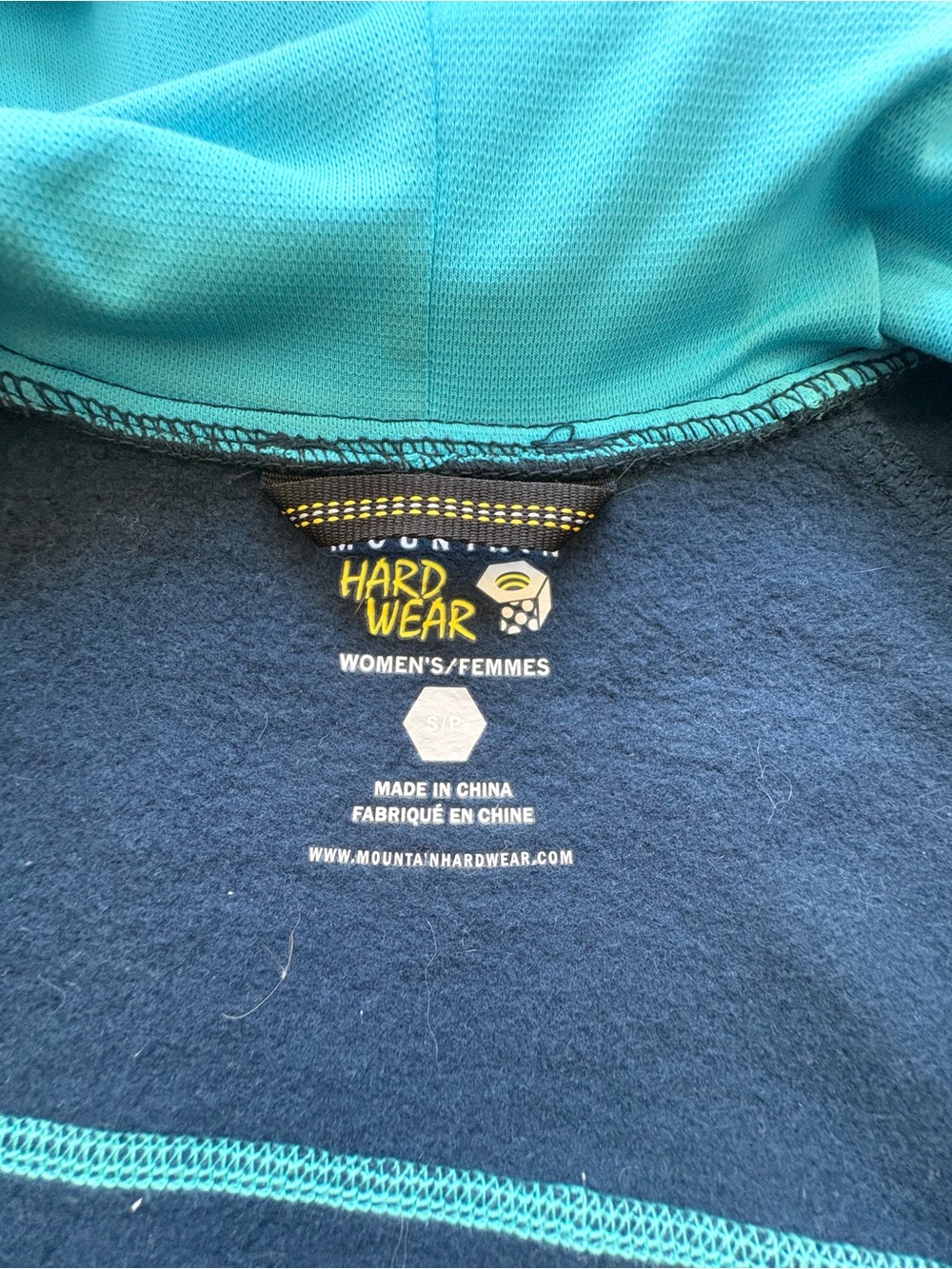 Mountain Hardware Hoodie Sweatshirt Full Zip Jacket Blue Floral Print Size S - Picture 5 of 7
